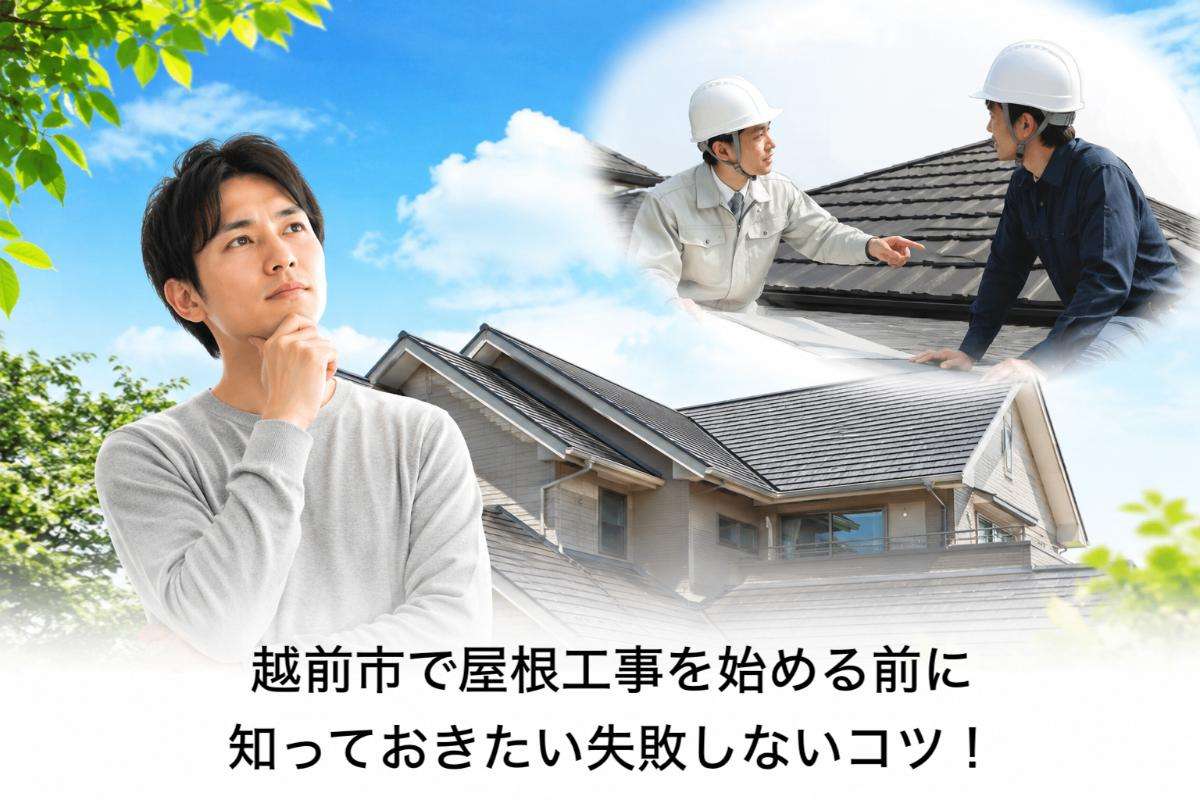 越前市で屋根工事を始める前に知っておきたい失敗しないコツ！